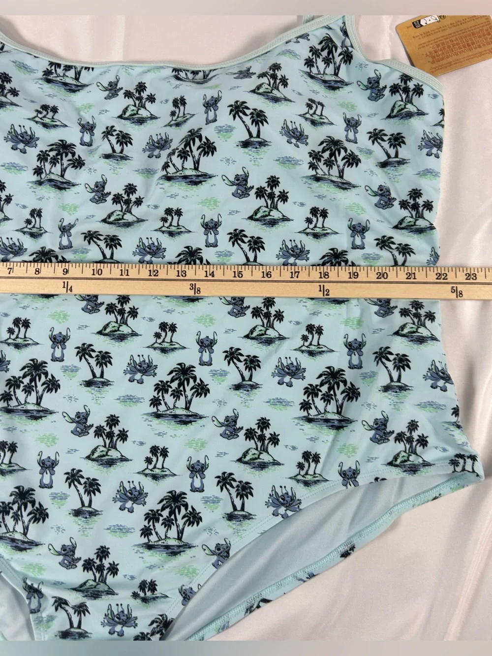 Disney Stitch One Piece Swimsuit 3X Blue UPF50+ Beach Resort Park Vacation NWT